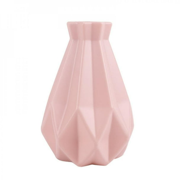 Details about   Nordic Style Flower Vase Origami Plastic Mini Bottle Imitation Ceramic Pot Decor